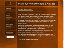Tablet Screenshot of hc-physiotherapie.com
